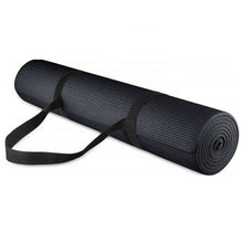 Load image into Gallery viewer, YOGA MATS FOR PILATES GYM EXERCISE CARRY STRAP 6MM THICK LARGE COMFORTABLE PVC