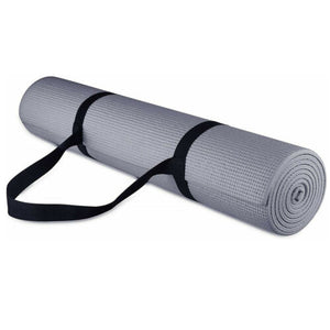 YOGA MATS FOR PILATES GYM EXERCISE CARRY STRAP 6MM THICK LARGE COMFORTABLE PVC