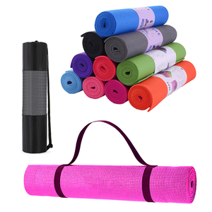 PVC Yogamat - Fitness mat thickness 4 mm - Anti Slip - Purple